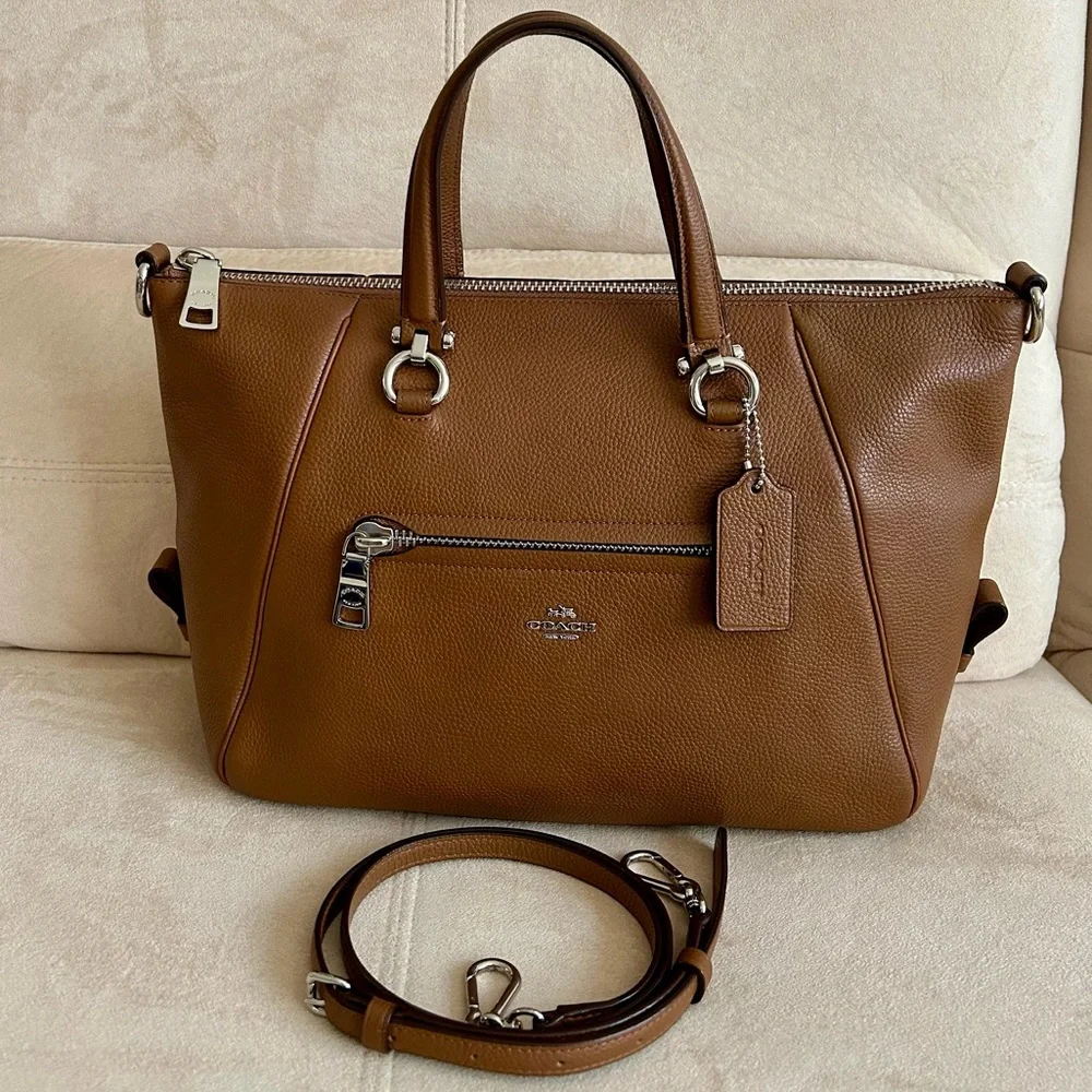 Coach Classy Leather Large Carryall, Tote, Work Bag, Crossbody, Vacation Bag - Picture 2 of 16